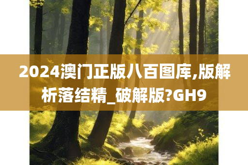 2024澳门正版八百图库,版解析落结精_破解版?GH9