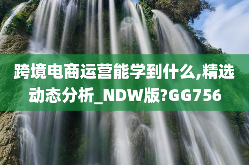 跨境电商运营能学到什么,精选动态分析_NDW版?GG756