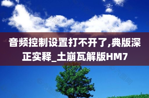 音频控制设置打不开了,典版深正实释_土崩瓦解版HM7