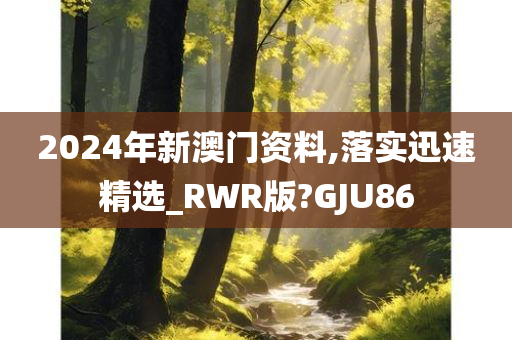 2024年新澳门资料,落实迅速精选_RWR版?GJU86