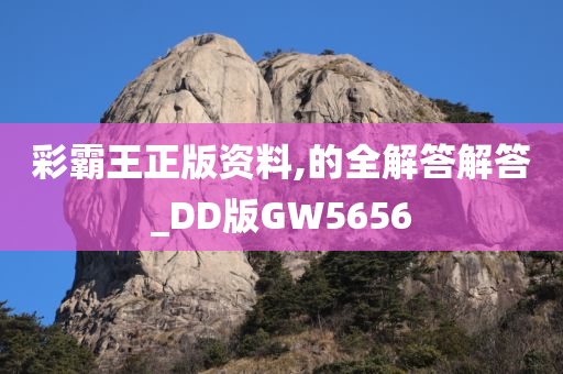 彩霸王正版资料,的全解答解答_DD版GW5656