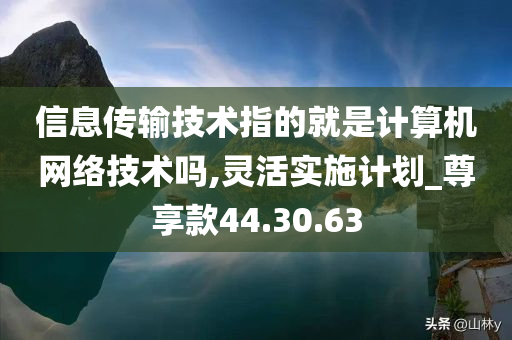 信息传输技术指的就是计算机网络技术吗,灵活实施计划_尊享款44.30.63