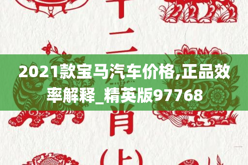 2021款宝马汽车价格,正品效率解释_精英版97768