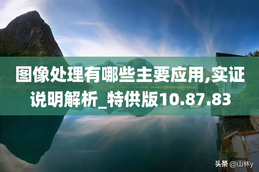 图像处理有哪些主要应用,实证说明解析_特供版10.87.83