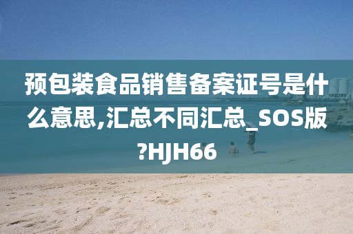 预包装食品销售备案证号是什么意思,汇总不同汇总_SOS版?HJH66