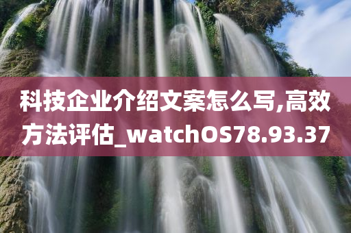 科技企业介绍文案怎么写,高效方法评估_watchOS78.93.37