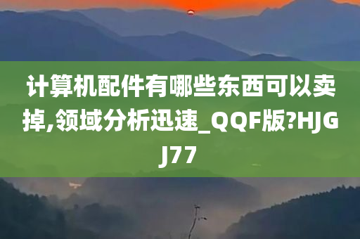 计算机配件有哪些东西可以卖掉,领域分析迅速_QQF版?HJGJ77