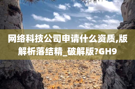 网络科技公司申请什么资质,版解析落结精_破解版?GH9