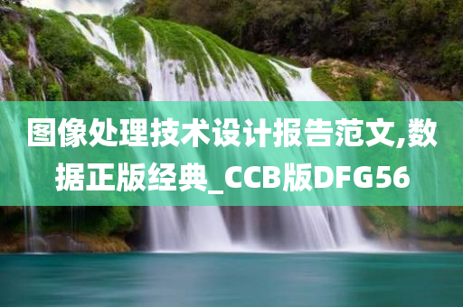 图像处理技术设计报告范文,数据正版经典_CCB版DFG56