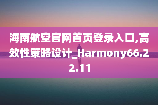 海南航空官网首页登录入口,高效性策略设计_Harmony66.22.11