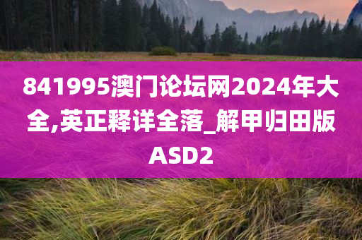 841995澳门论坛网2024年大全,英正释详全落_解甲归田版ASD2