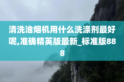 清洗油烟机用什么洗涤剂最好呢,准确精英版最新_标准版888