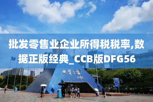 批发零售业企业所得税税率,数据正版经典_CCB版DFG56