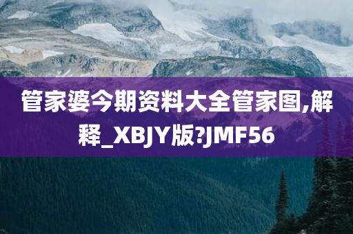 管家婆今期资料大全管家图,解释_XBJY版?JMF56