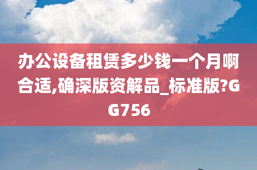 办公设备租赁多少钱一个月啊合适,确深版资解品_标准版?GG756