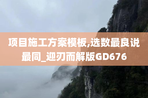 项目施工方案模板,选数最良说最同_迎刃而解版GD676