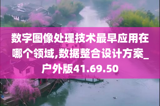 数字图像处理技术最早应用在哪个领域,数据整合设计方案_户外版41.69.50