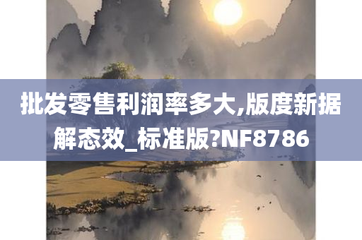 批发零售利润率多大,版度新据解态效_标准版?NF8786