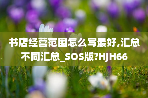 书店经营范围怎么写最好,汇总不同汇总_SOS版?HJH66