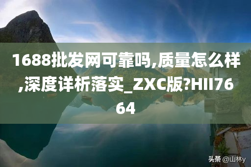 1688批发网可靠吗,质量怎么样,深度详析落实_ZXC版?HII7664