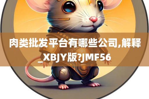 肉类批发平台有哪些公司,解释_XBJY版?JMF56