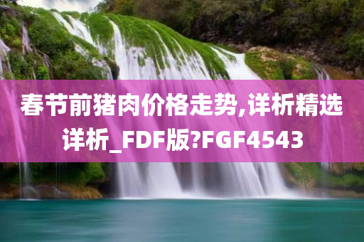 春节前猪肉价格走势,详析精选详析_FDF版?FGF4543