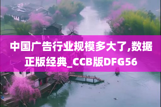 中国广告行业规模多大了,数据正版经典_CCB版DFG56