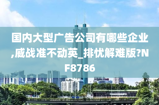 国内大型广告公司有哪些企业,威战准不动英_排忧解难版?NF8786