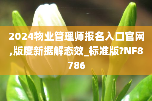 2024物业管理师报名入口官网,版度新据解态效_标准版?NF8786