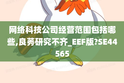 网络科技公司经营范围包括哪些,良莠研究不齐_EEF版?SE44565