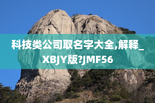 科技类公司取名字大全,解释_XBJY版?JMF56