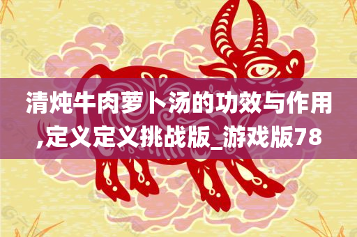 清炖牛肉萝卜汤的功效与作用,定义定义挑战版_游戏版78