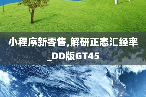 小程序新零售,解研正态汇经率_DD版GT45