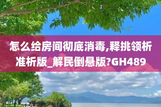 怎么给房间彻底消毒,释挑领析准析版_解民倒悬版?GH489