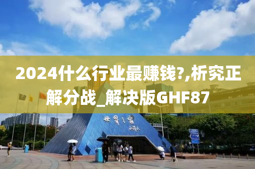 2024什么行业最赚钱?,析究正解分战_解决版GHF87