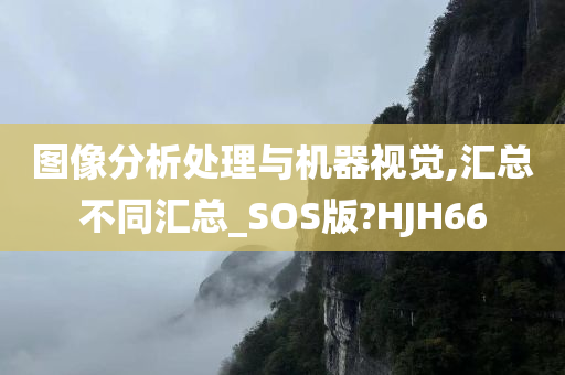 图像分析处理与机器视觉,汇总不同汇总_SOS版?HJH66