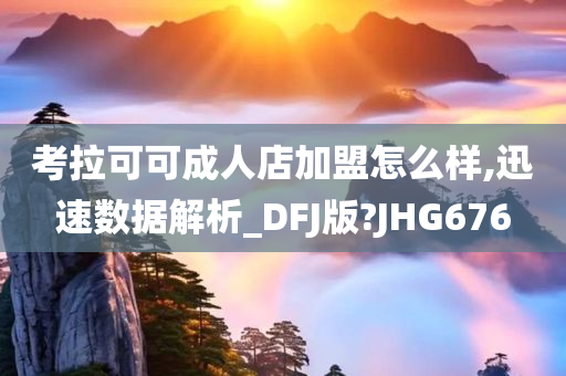 考拉可可成人店加盟怎么样,迅速数据解析_DFJ版?JHG676