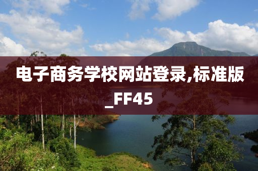 电子商务学校网站登录,标准版_FF45