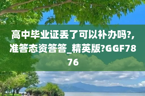 高中毕业证丢了可以补办吗?,准答态资答答_精英版?GGF7876