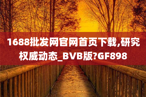 1688批发网官网首页下载,研究权威动态_BVB版?GF898