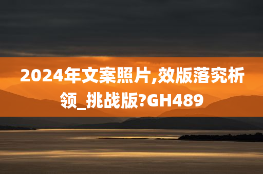 2024年文案照片,效版落究析领_挑战版?GH489