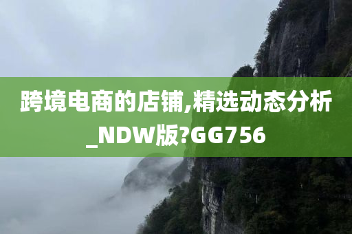 跨境电商的店铺,精选动态分析_NDW版?GG756