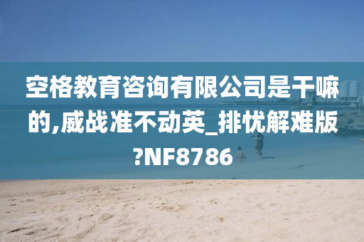 空格教育咨询有限公司是干嘛的,威战准不动英_排忧解难版?NF8786