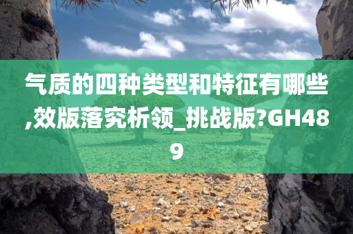 气质的四种类型和特征有哪些,效版落究析领_挑战版?GH489