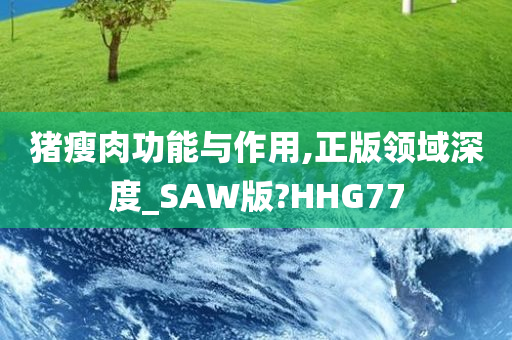 猪瘦肉功能与作用,正版领域深度_SAW版?HHG77