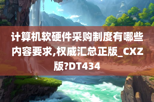 计算机软硬件采购制度有哪些内容要求,权威汇总正版_CXZ版?DT434