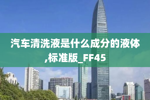 汽车清洗液是什么成分的液体,标准版_FF45