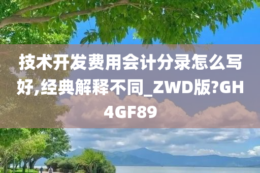 技术开发费用会计分录怎么写好,经典解释不同_ZWD版?GH4GF89