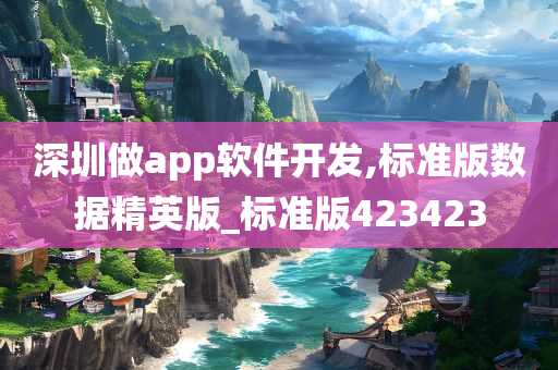 深圳做app软件开发,标准版数据精英版_标准版423423