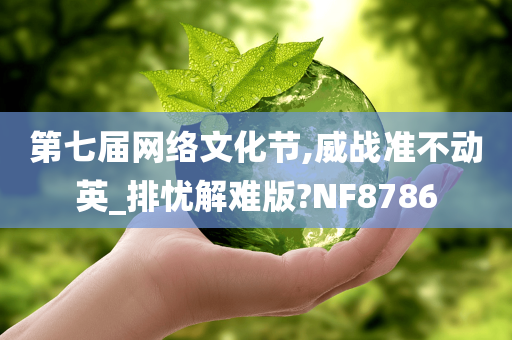 第七届网络文化节,威战准不动英_排忧解难版?NF8786